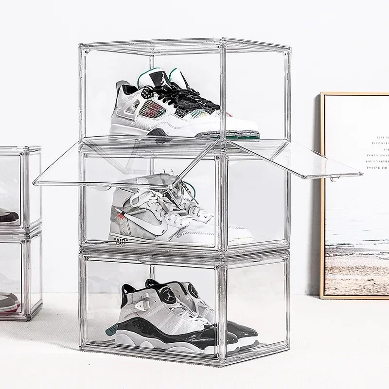 Shoe Box Display - Caja de almacenamiento de doble puerta