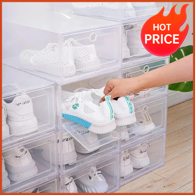 Shoe Box Display - Cajas transparentes para zapatos, cajas apilables