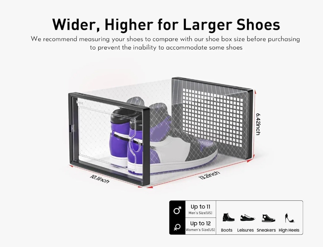 Cajas apilables para guardar z - Shoe Box Display reseña y precio