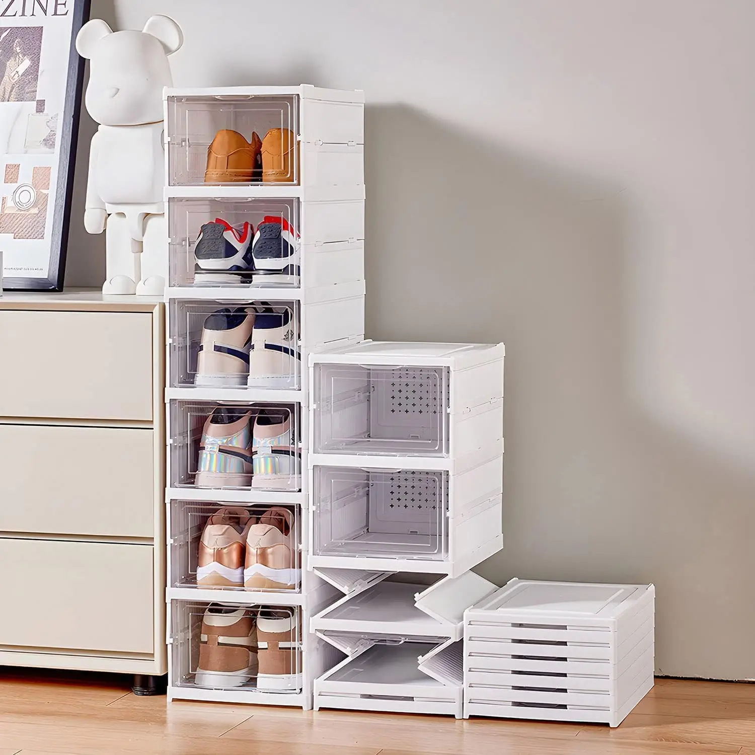 Caja de almacenamiento de zapa - Shoe Box Display reseña y precio
