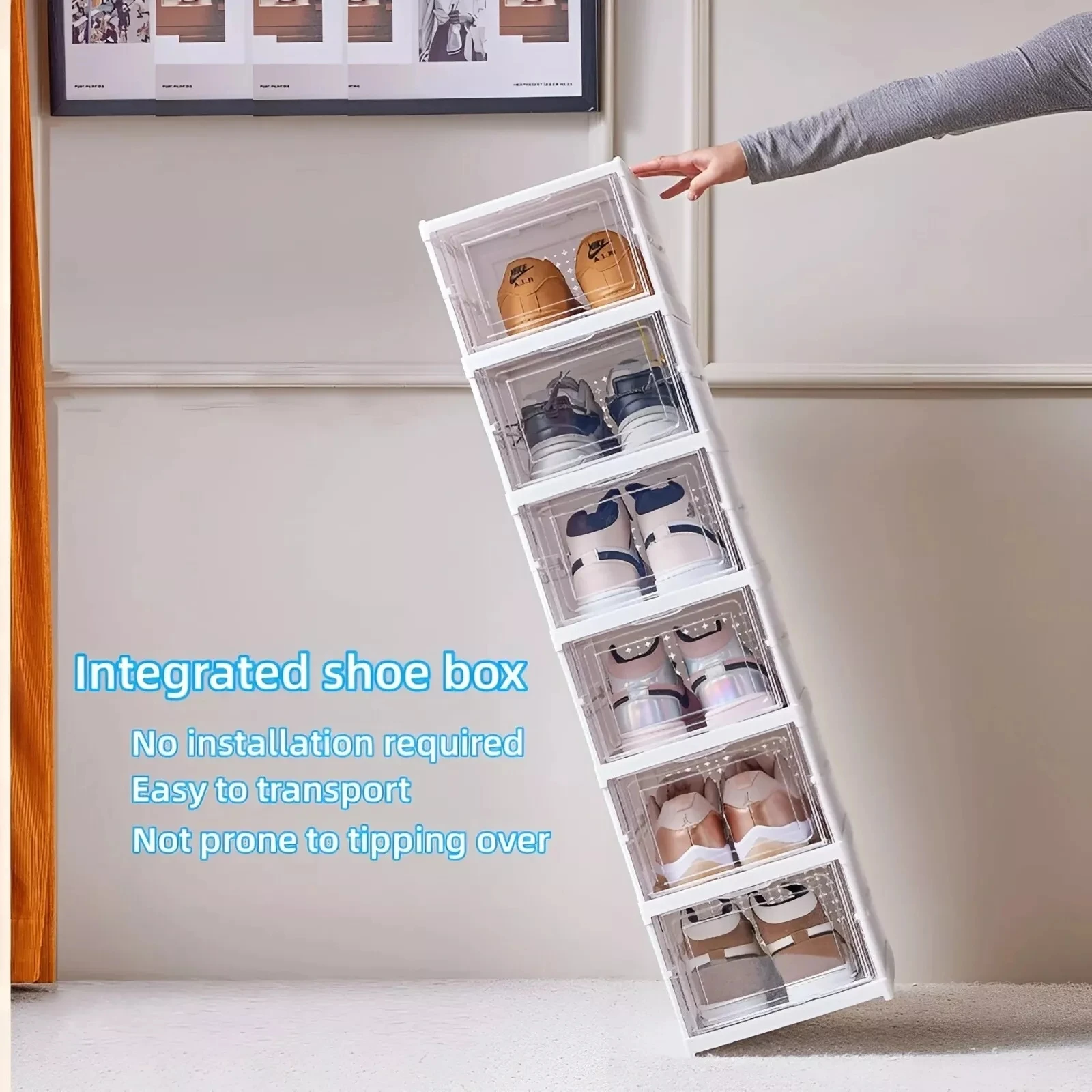 Caja de almacenamiento de zapa - Shoe Box Display reseña y precio