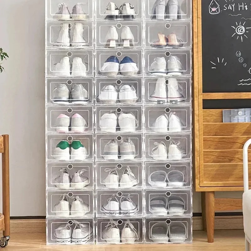 Cajas transparentes para zapat - Shoe Box Display reseña y precio